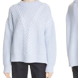 NWT La Ligne Scotia Cashmere Sweater — Pale Blue